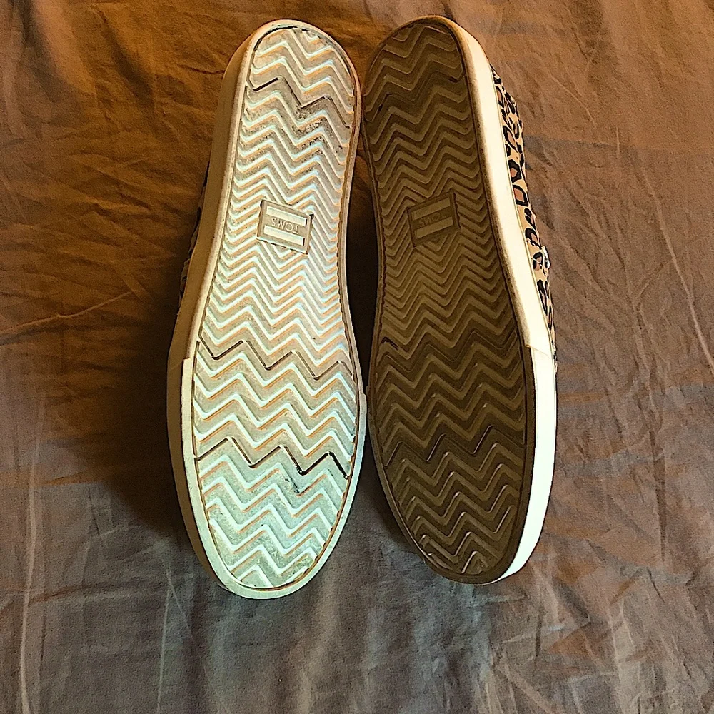 Toms Leopard Print Canvas Slip-On Sneakers - Tan, Black, Brown